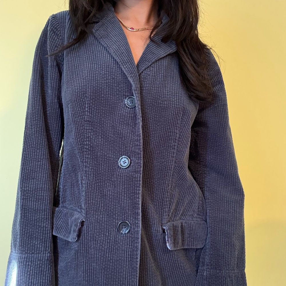 J. Jill Women's Corduroy Blazer - Dark Blue